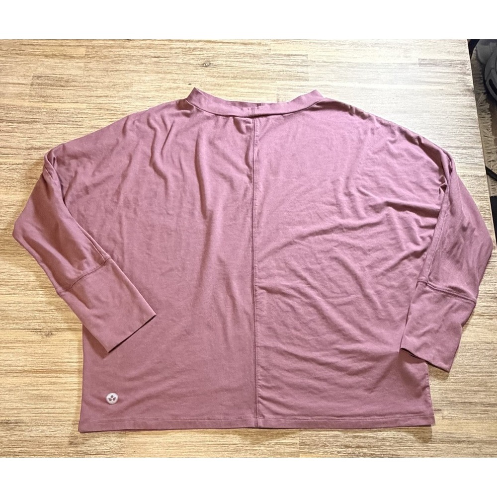 Soulgani Active Women's Activewear Long Sleeve Top Mauve Size XL